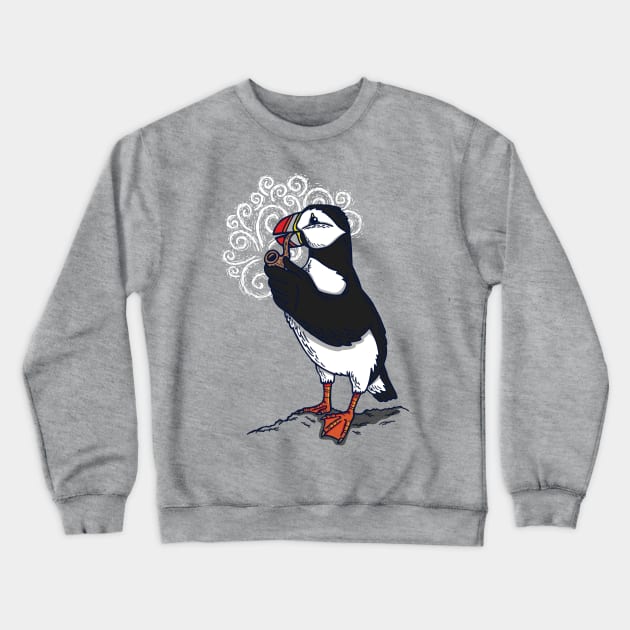 A Puffin' Crewneck Sweatshirt by WanderingBert